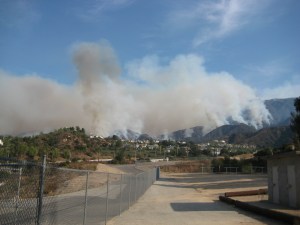 Multiple fires above Loma Alta Road on Saturday afternoon